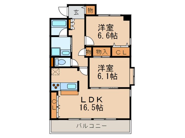 リアン東山の物件間取画像